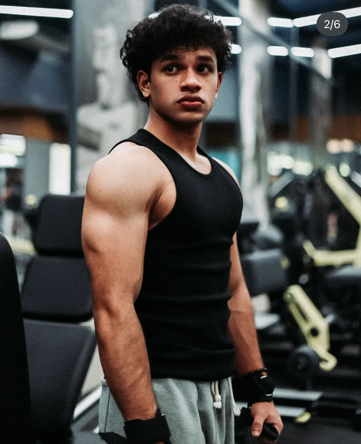 Ribbed Tank Tops(Black)