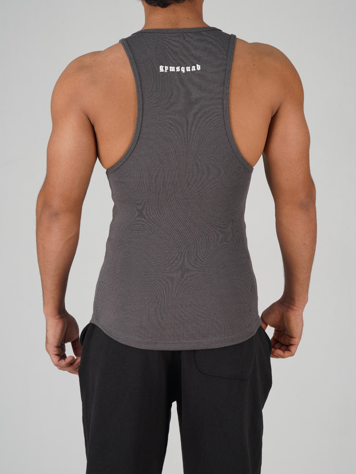 Ribbed Tank(Dark Grey)