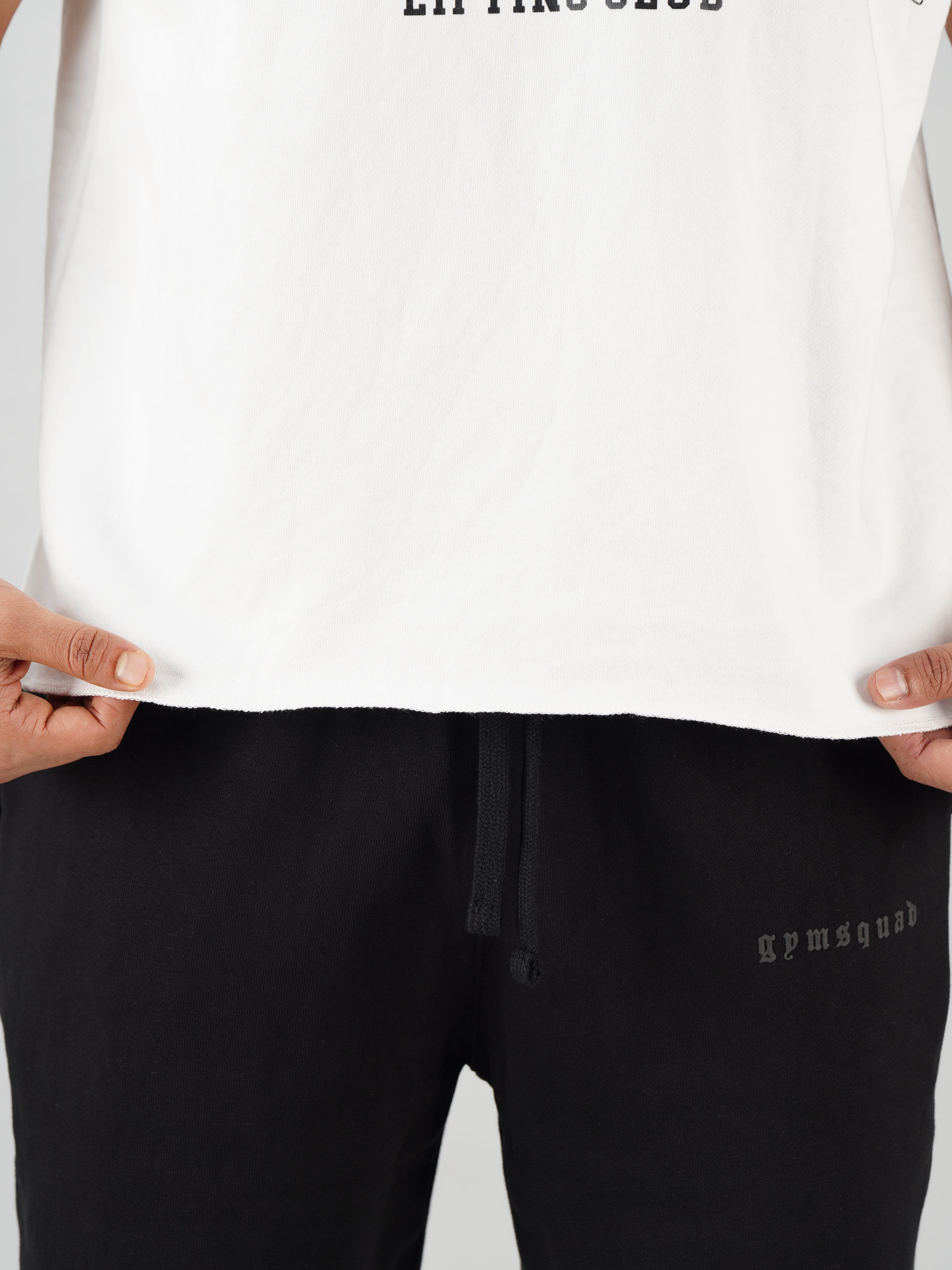 Lifting Club Crop Cut-offs Vest(White)