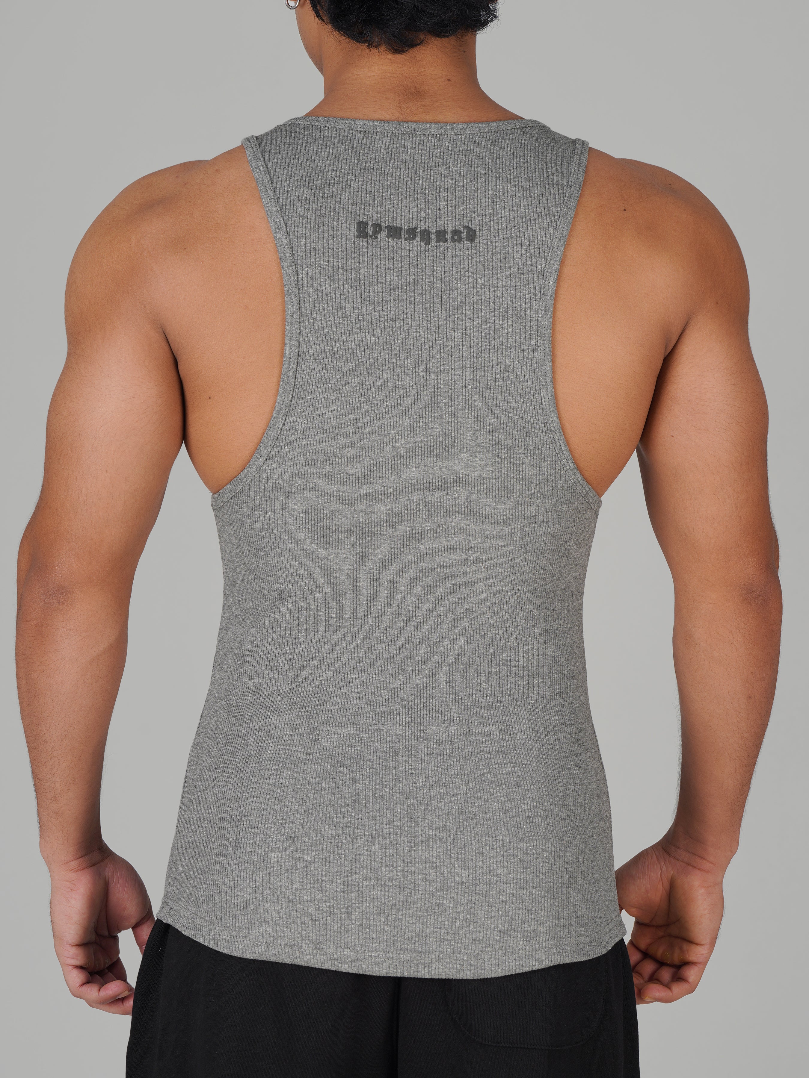 Ribbed Tank(Grey)