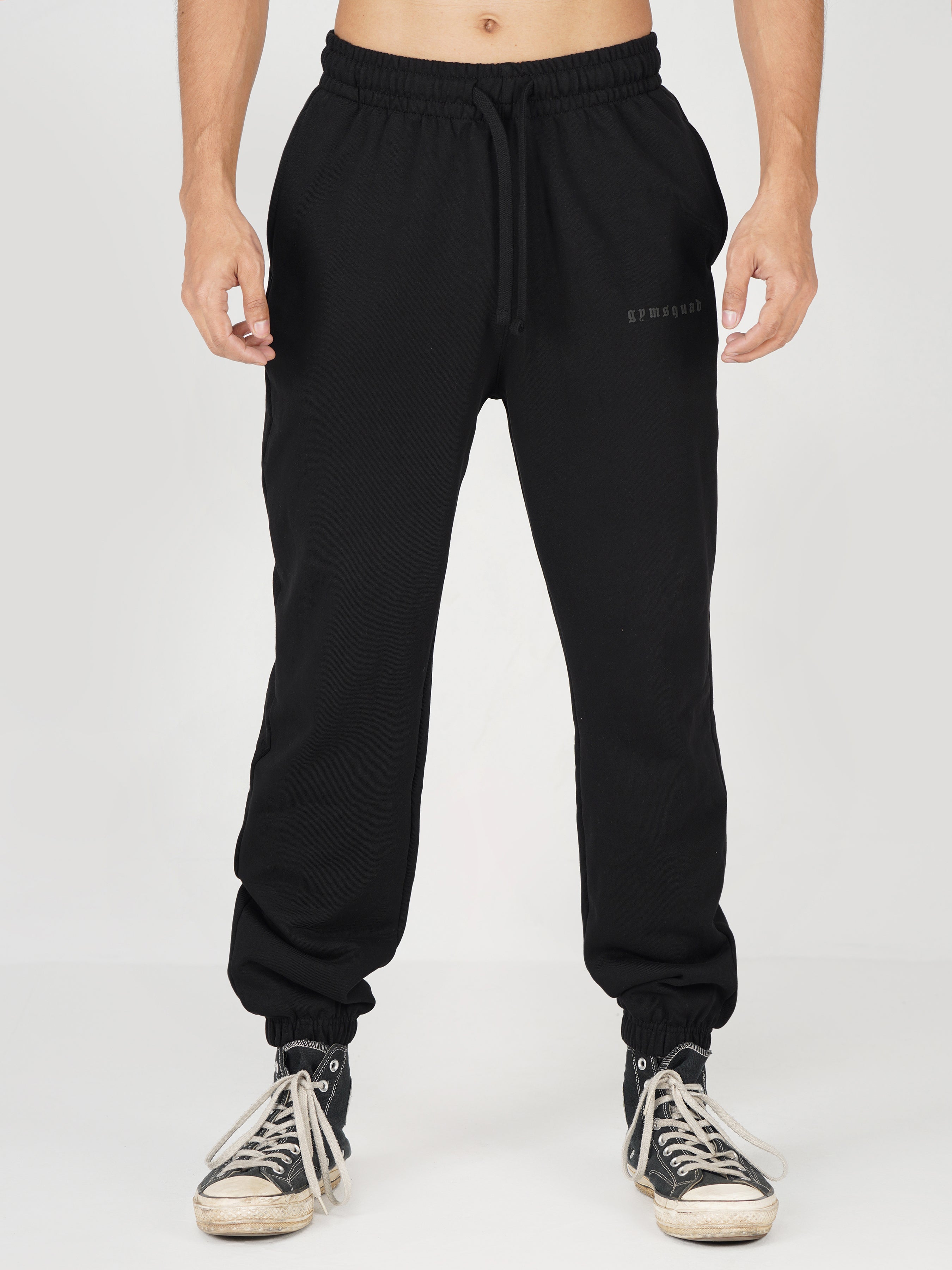 Classic Series Cuffed Sweatpants(Black)
