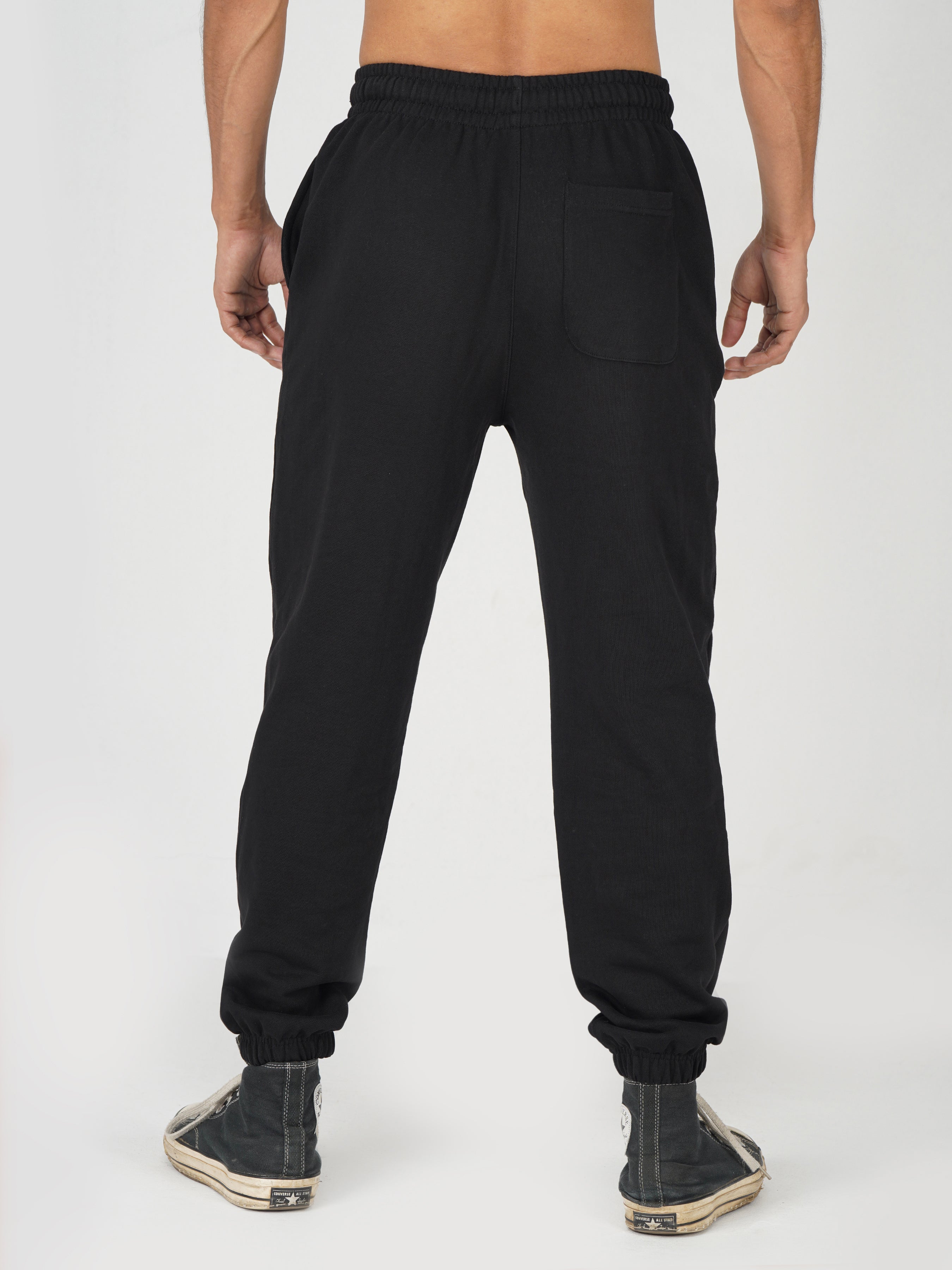 Classic Series Cuffed Sweatpants(Black)