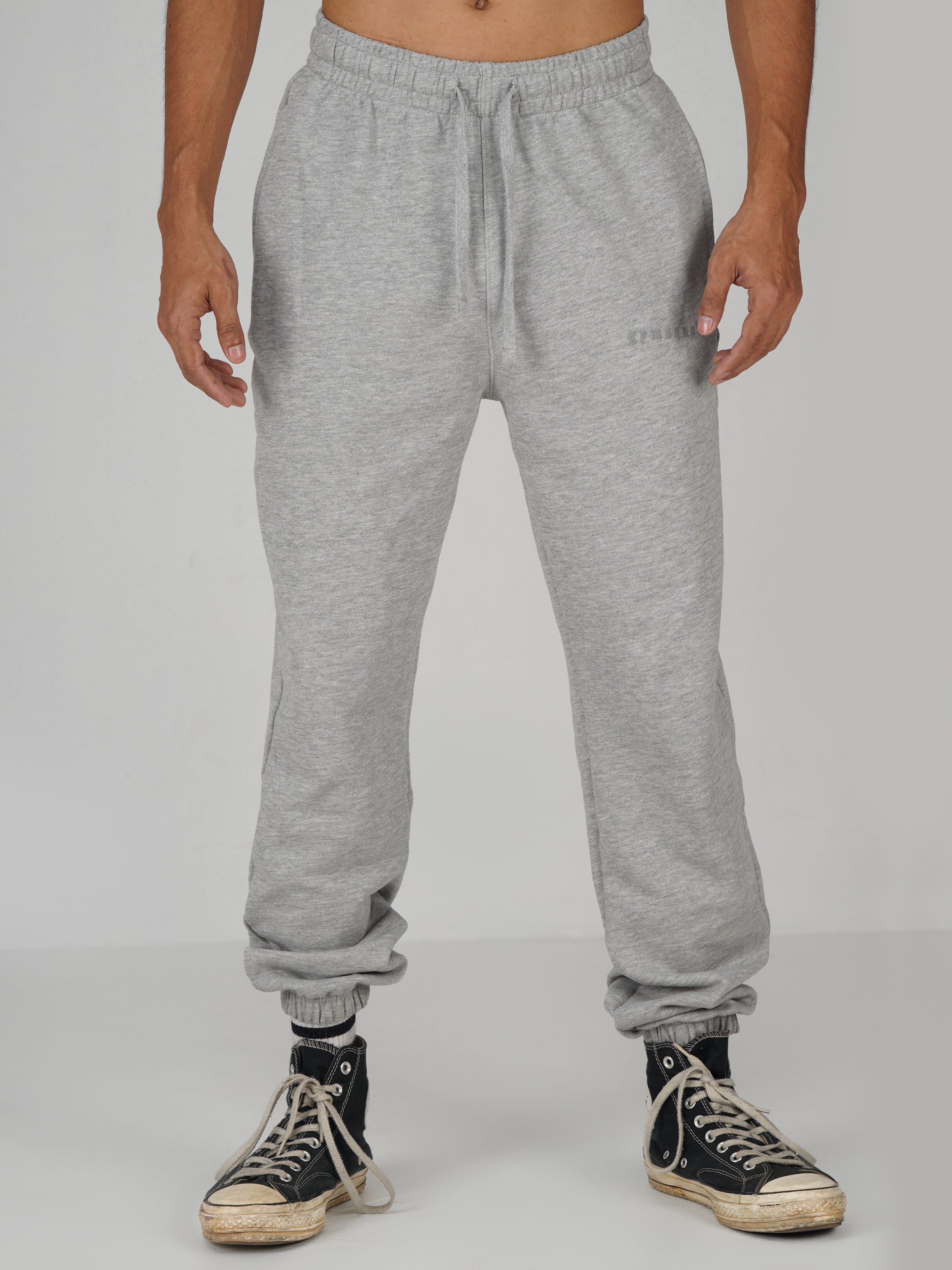 Classic Series Cuffed Sweatpants(Grey)