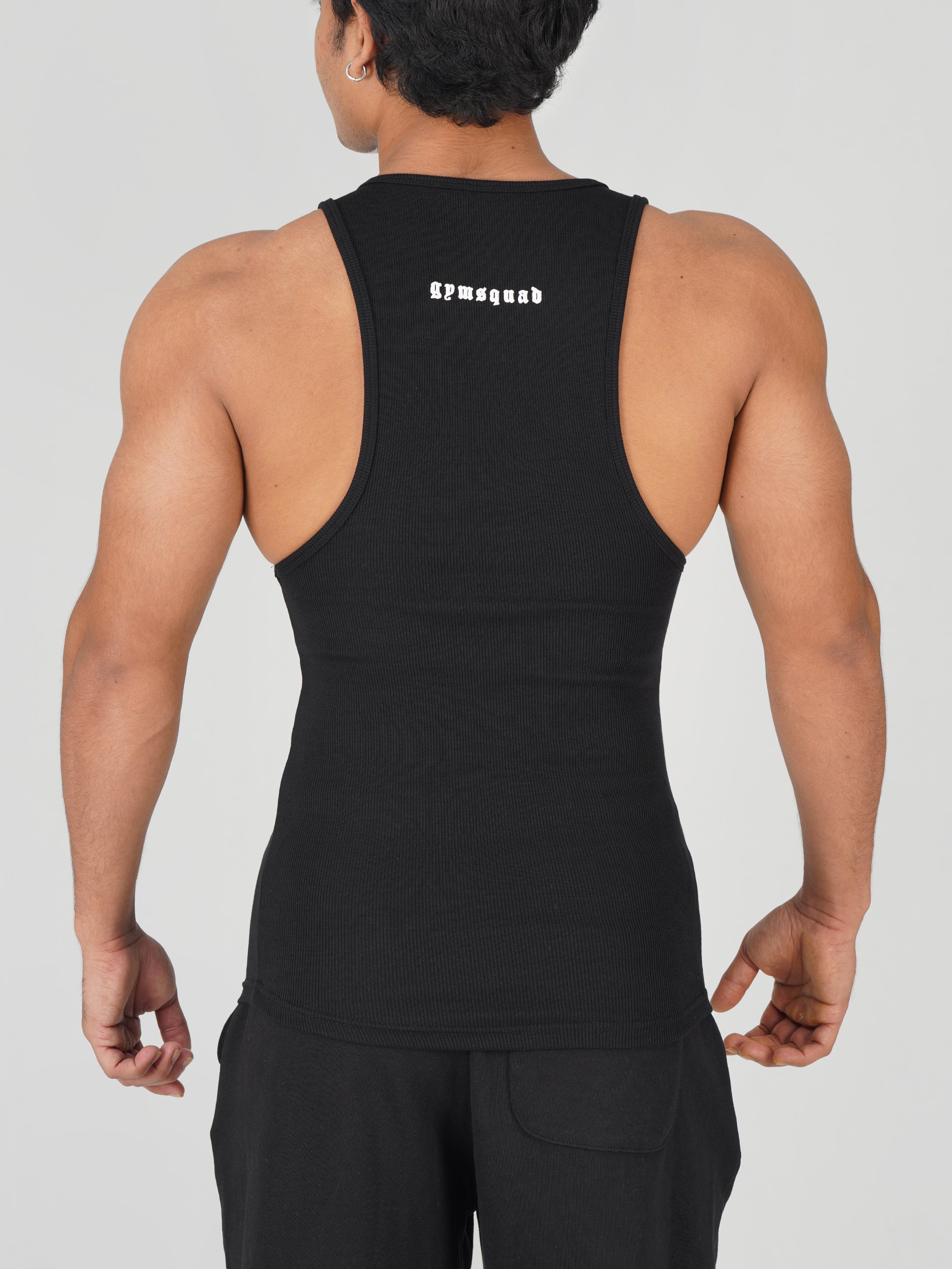 Ribbed Tank(Black)