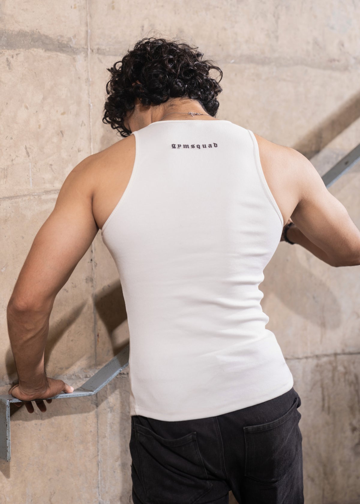 Ribbed Vest(White)