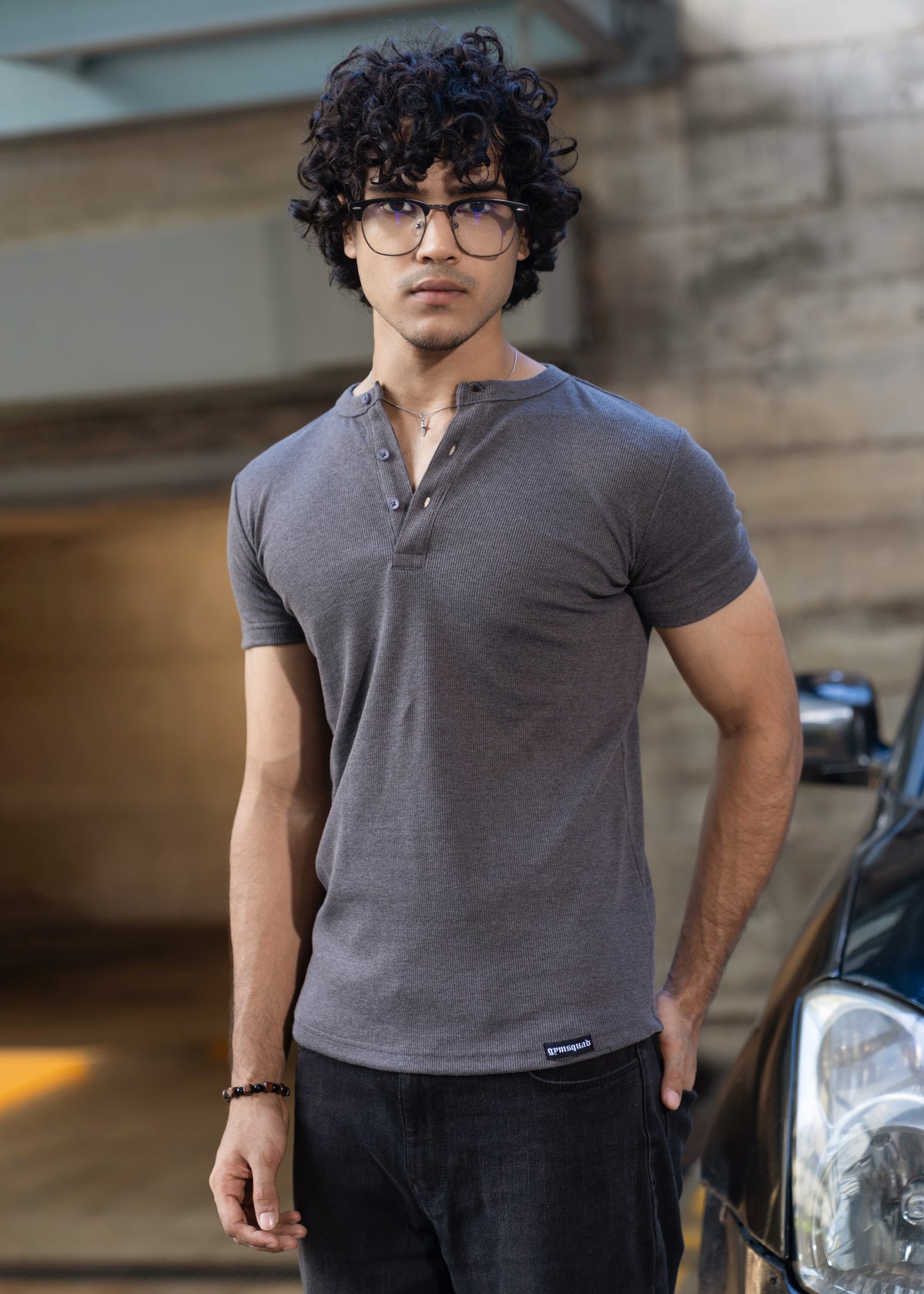 Henley - Grey