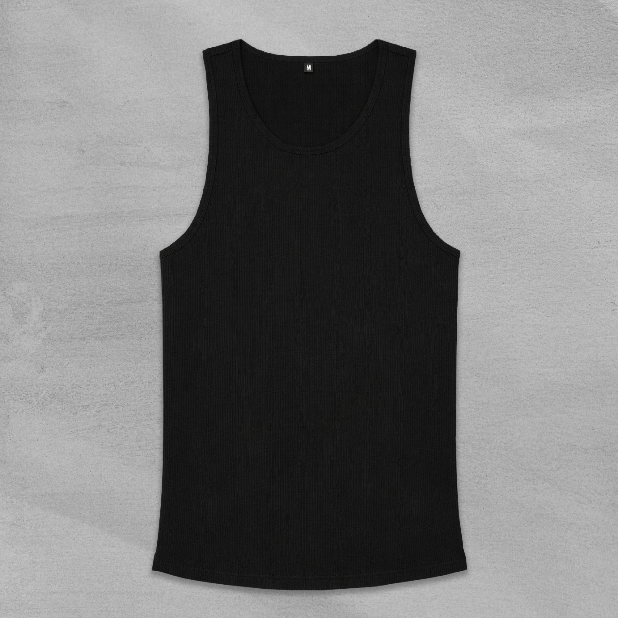 Ribbed Vest(Black)
