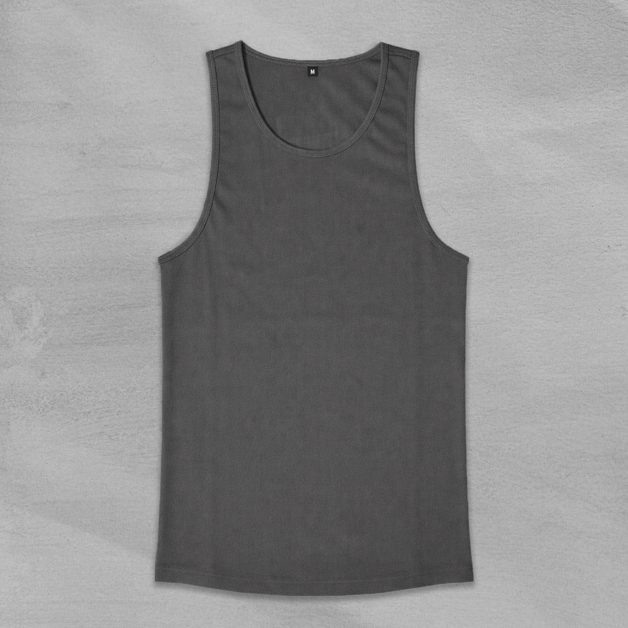 Ribbed Vest(Dark Grey)