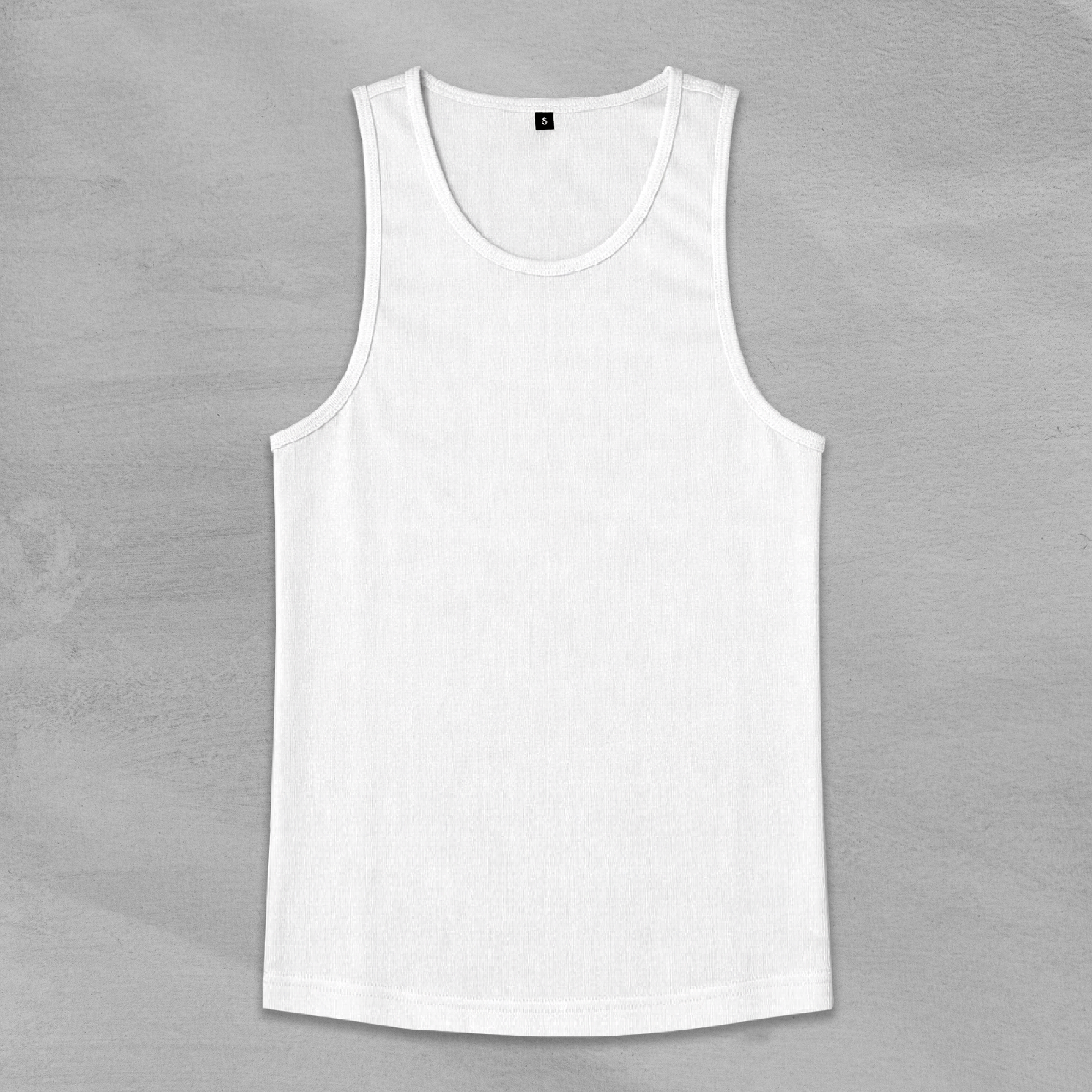 Ribbed Vest(White)